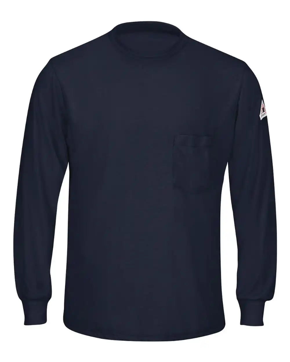 Bulwark Smt8t Long Sleeve Lightweight T-shirt - Tall Sizes - Navy - Lt