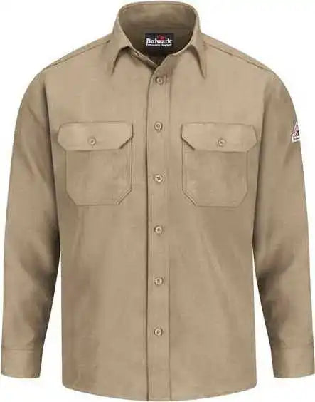 Bulwark Snd2l Uniform Shirt Nomex Iiia - Long Sizes - Tan