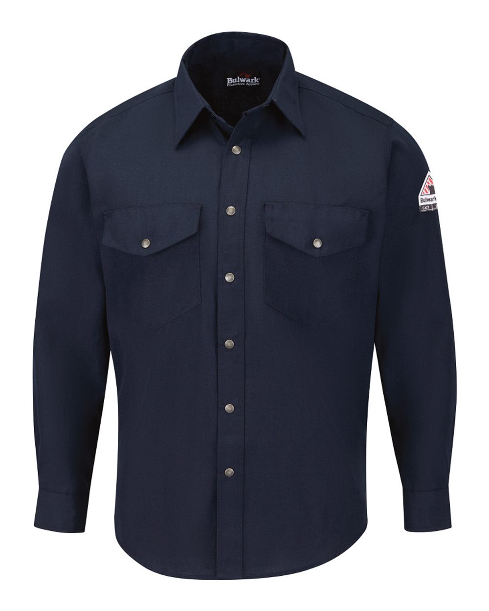 Bulwark Sns2 Snap-front Uniform Shirt - Nomex Iiia - 4.5 Oz - Navy