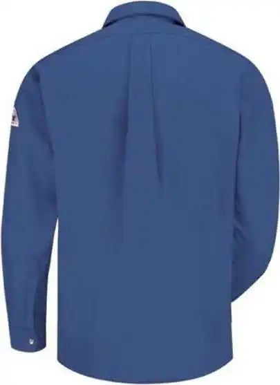 Bulwark Sns6 Snap Front Uniform Shirt Nomex Iiia 6 Oz. Royal Blue