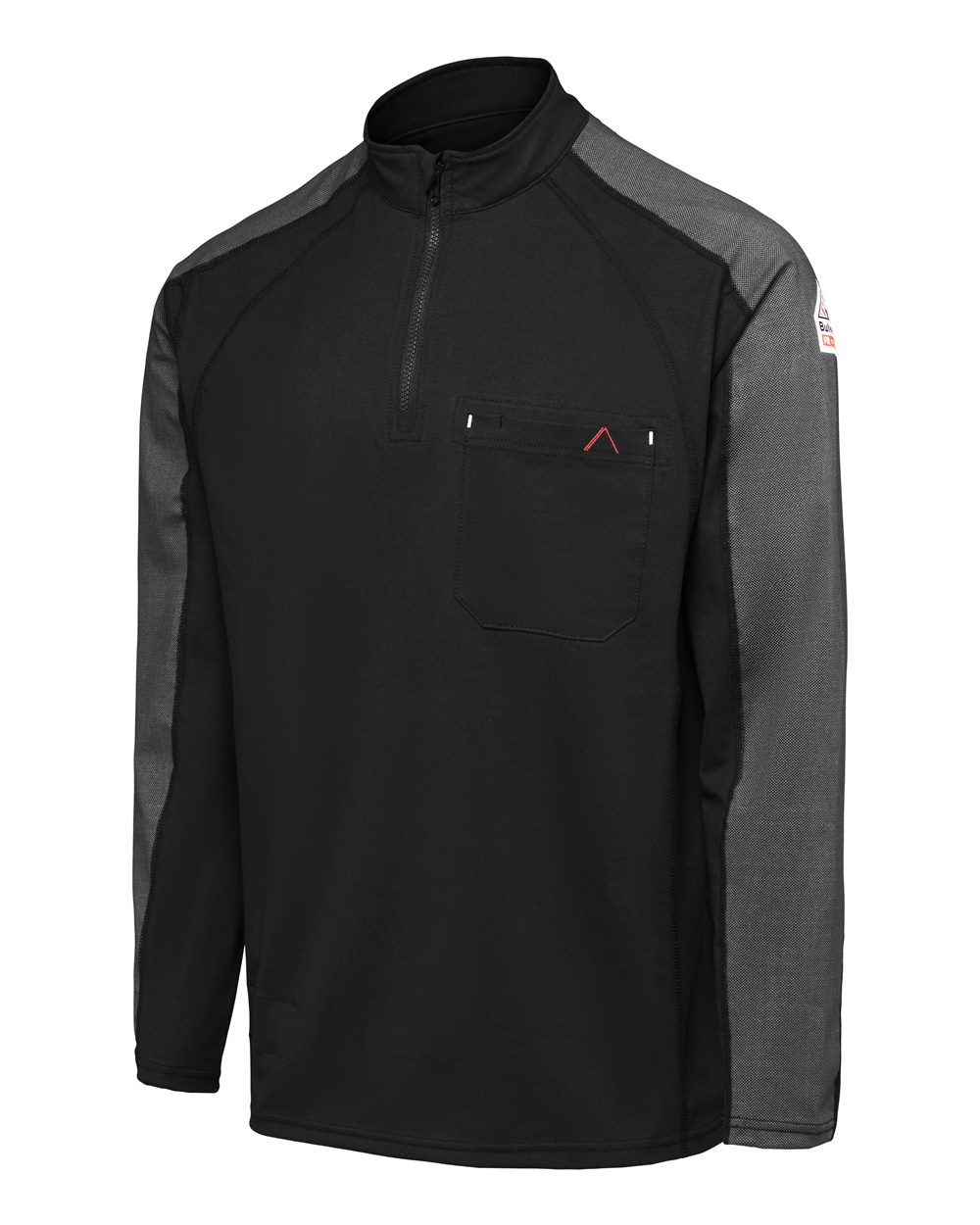 Bulwark Stz2 Men’s Flex Knit Quarter-zip Pullover - Black