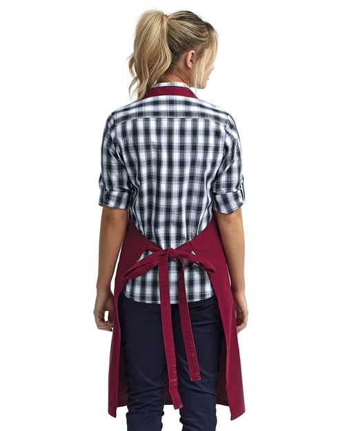 Burgundy Calibre Heavy Canvas Apron with Pocket - RP137