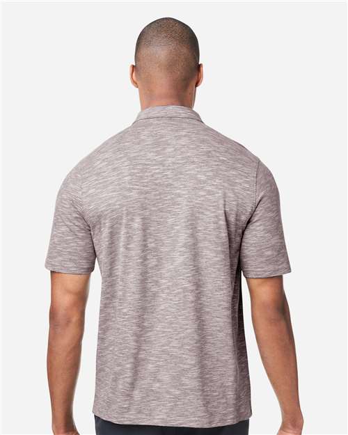 Burgundy Heather Men&#39;s Eclipse Jacquard Polo - NE115