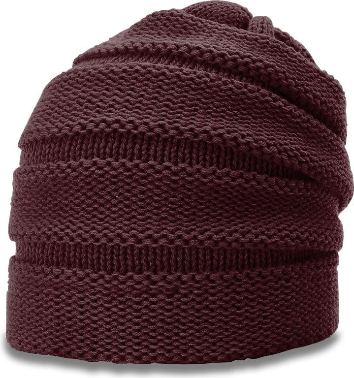 Burgundy Scrunch Beanie