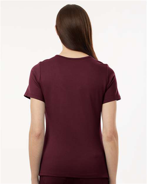 Burgundy Women&#39;s Cesi Ultrasoft Scrub V-Neck Top - W30003
