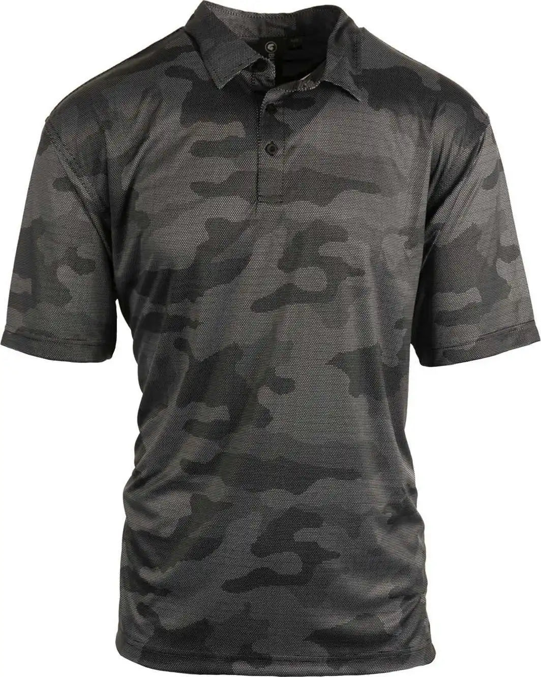 Burnside 0101 Golf Polo Black Camo