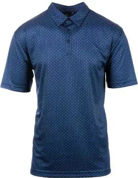 Burnside 0101 Golf Polo - Navy Dot