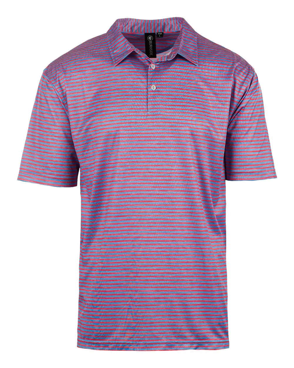 Burnside 0101 Golf Polo - Red Blue - s