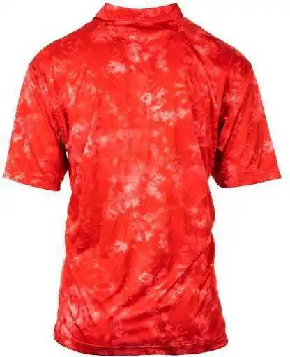 Burnside 0101 Golf Polo Red Tie Dye