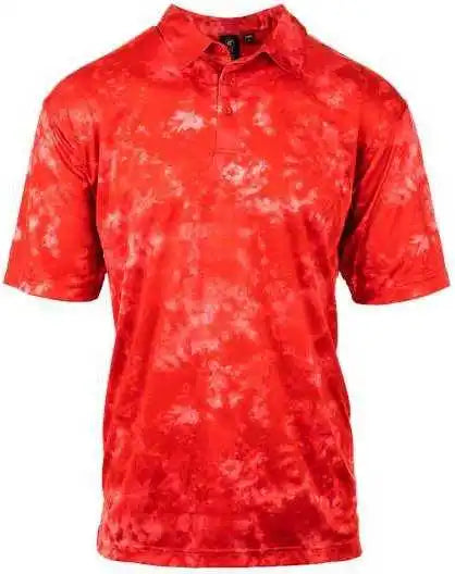 Burnside 0101 Golf Polo - Red Tie Dye