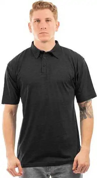 Burnside 0800 Fader Play Polo Heather Charcoal