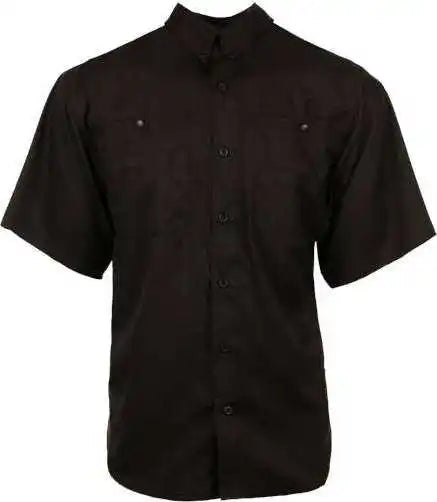 Burnside 2297 Baja Short Sleeve Fishing Shirt - Black