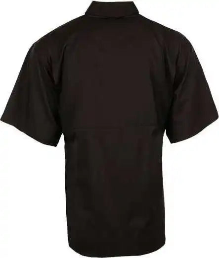 Burnside 2297 Baja Short Sleeve Fishing Shirt - Black