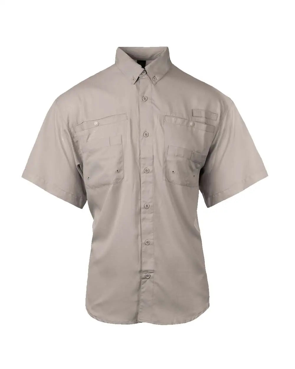 Burnside 2297 Baja Short Sleeve Fishing Shirt - Cool Grey - Gray / s