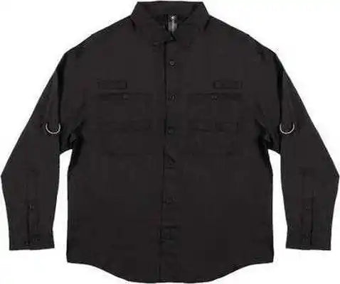 Burnside 2299 Baja Long Sleeve Fishing Shirt - Black