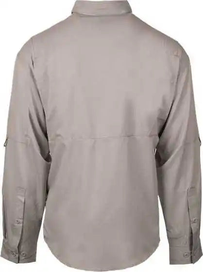 Burnside 2299 Baja Long Sleeve Fishing Shirt Cool Gray