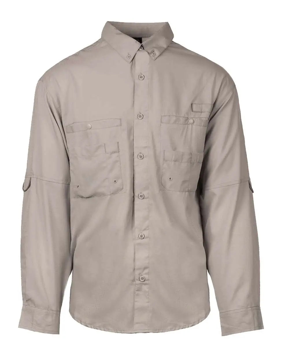 Burnside 2299 Baja Long Sleeve Fishing Shirt - Cool Grey - Gray / s