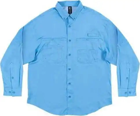 Burnside 2299 Baja Long Sleeve Fishing Shirt - Sail