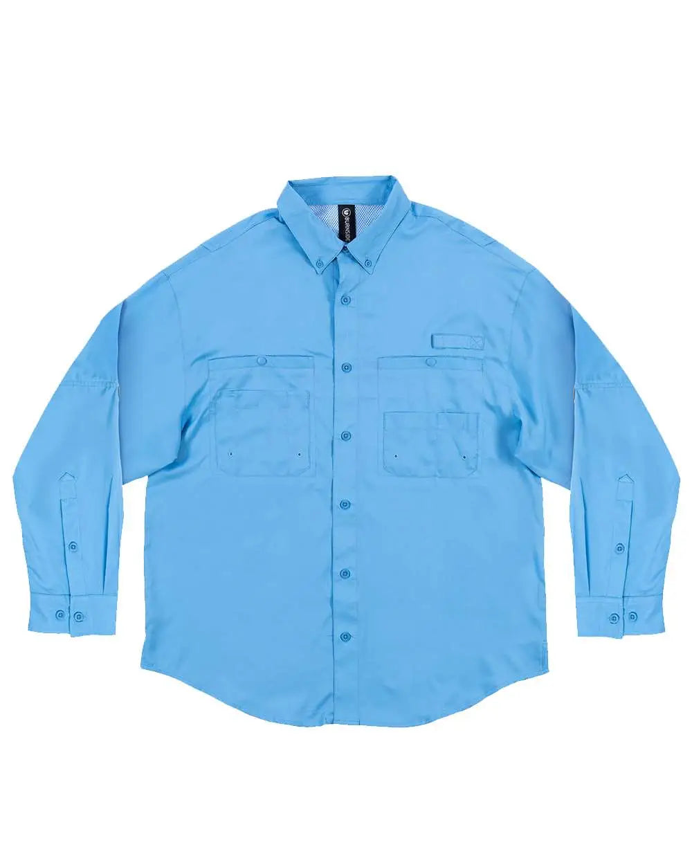 Burnside 2299 Baja Long Sleeve Fishing Shirt - Sail - s