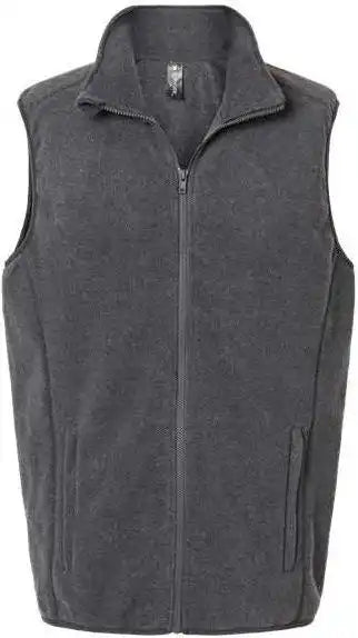 Burnside 3012 Polar Fleece Vest Heather Charcoal