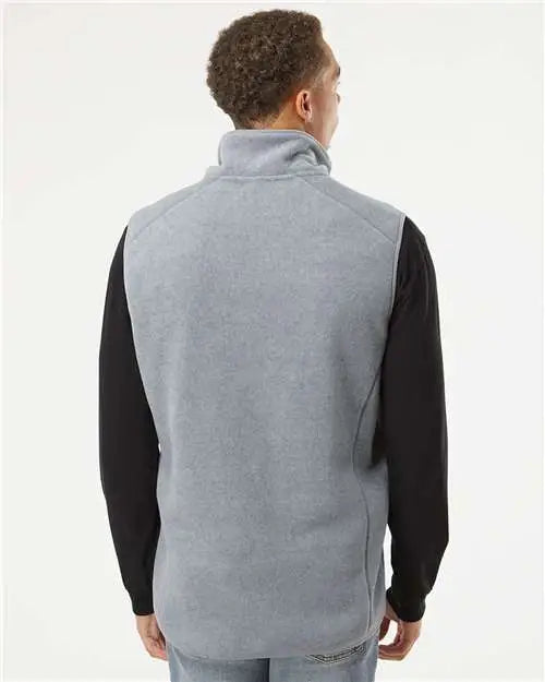 Burnside 3012b Polar Fleece Vest - 3012 - Heather Gray