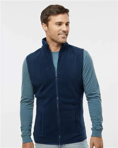 Burnside 3012b Polar Fleece Vest - 3012 - Navy