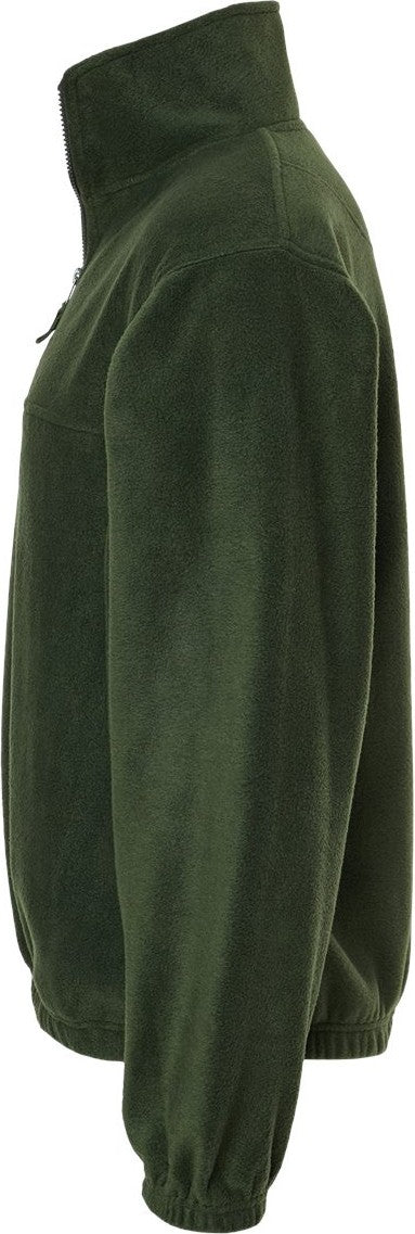Burnside 3052 Polar Fleece Quarter-zip Pullover - Army