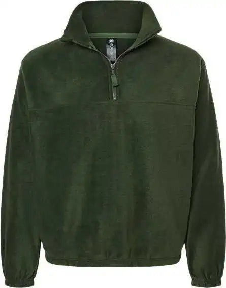 Burnside 3052 Polar Fleece Quarter Zip Pullover Army