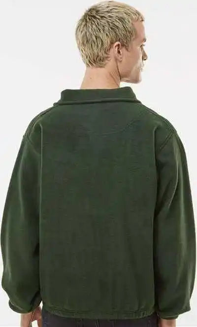 Burnside 3052 Polar Fleece Quarter Zip Pullover Army