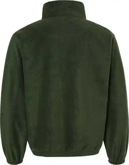 Burnside 3052 Polar Fleece Quarter Zip Pullover Army