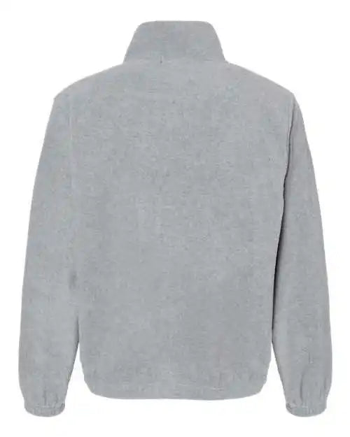 Burnside 3052 Polar Fleece Quarter Zip Pullover Heather Grey
