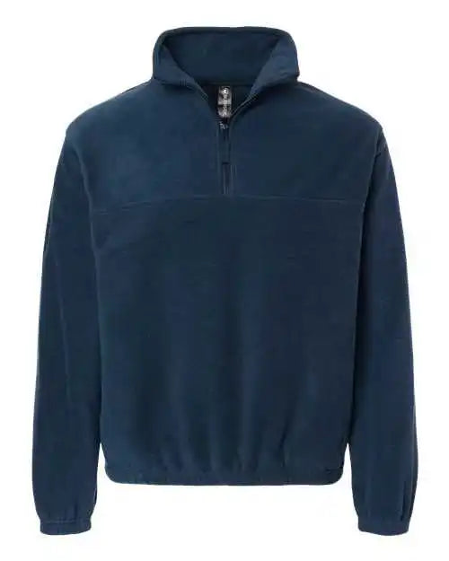Burnside 3052 Polar Fleece Quarter-zip Pullover - Navy