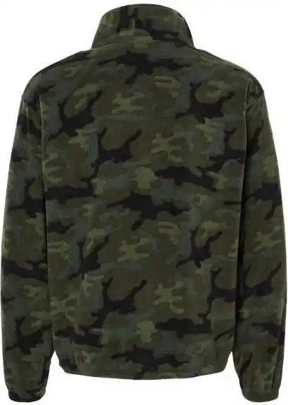 Burnside 3062 Polar Fleece Full-zip Jacket - Green Camo