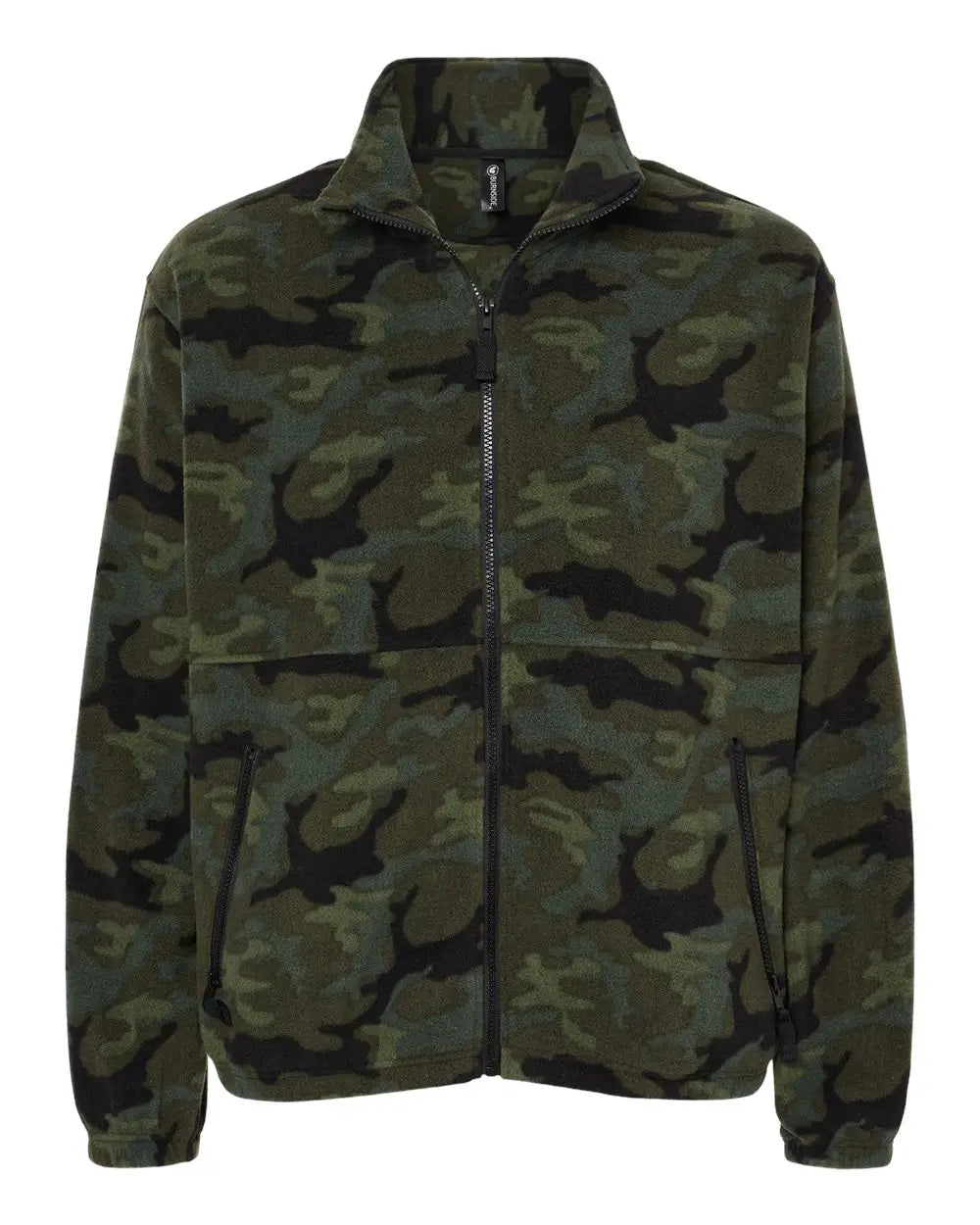 Burnside 3062 Polar Fleece Full-zip Jacket - Green Camo - s