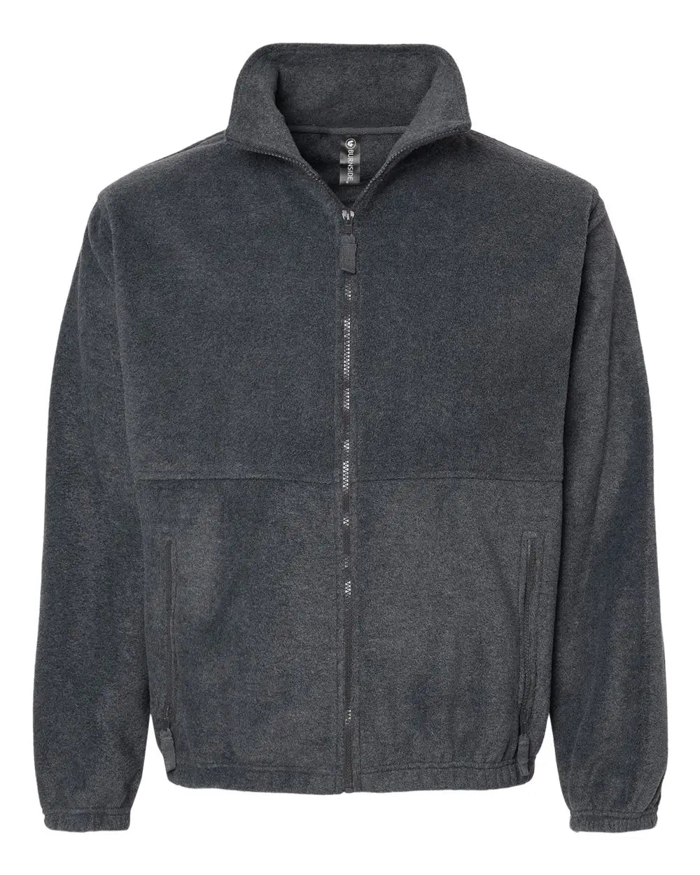 Burnside 3062 Polar Fleece Full-zip Jacket - Heather Charcoal - Dark Gray / s