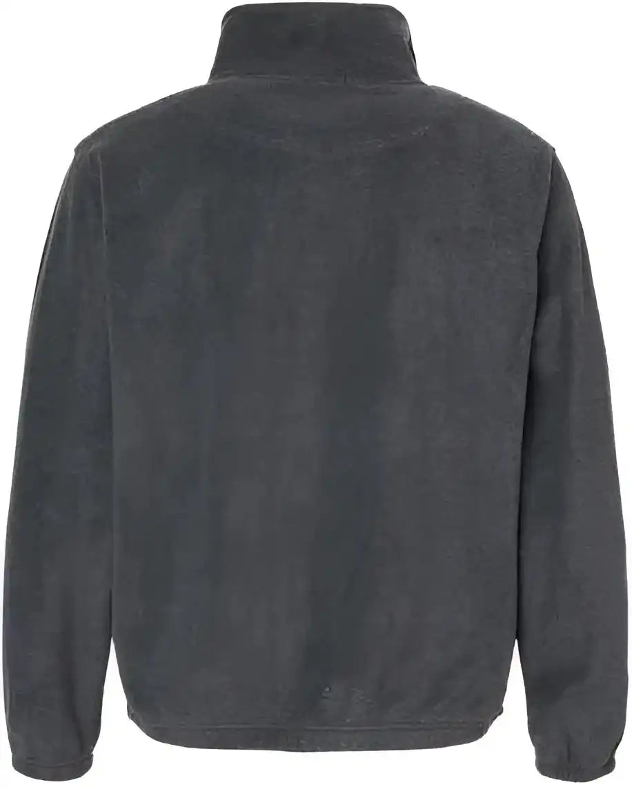 Burnside 3062 Polar Fleece Full Zip Jacket Heather Charcoal