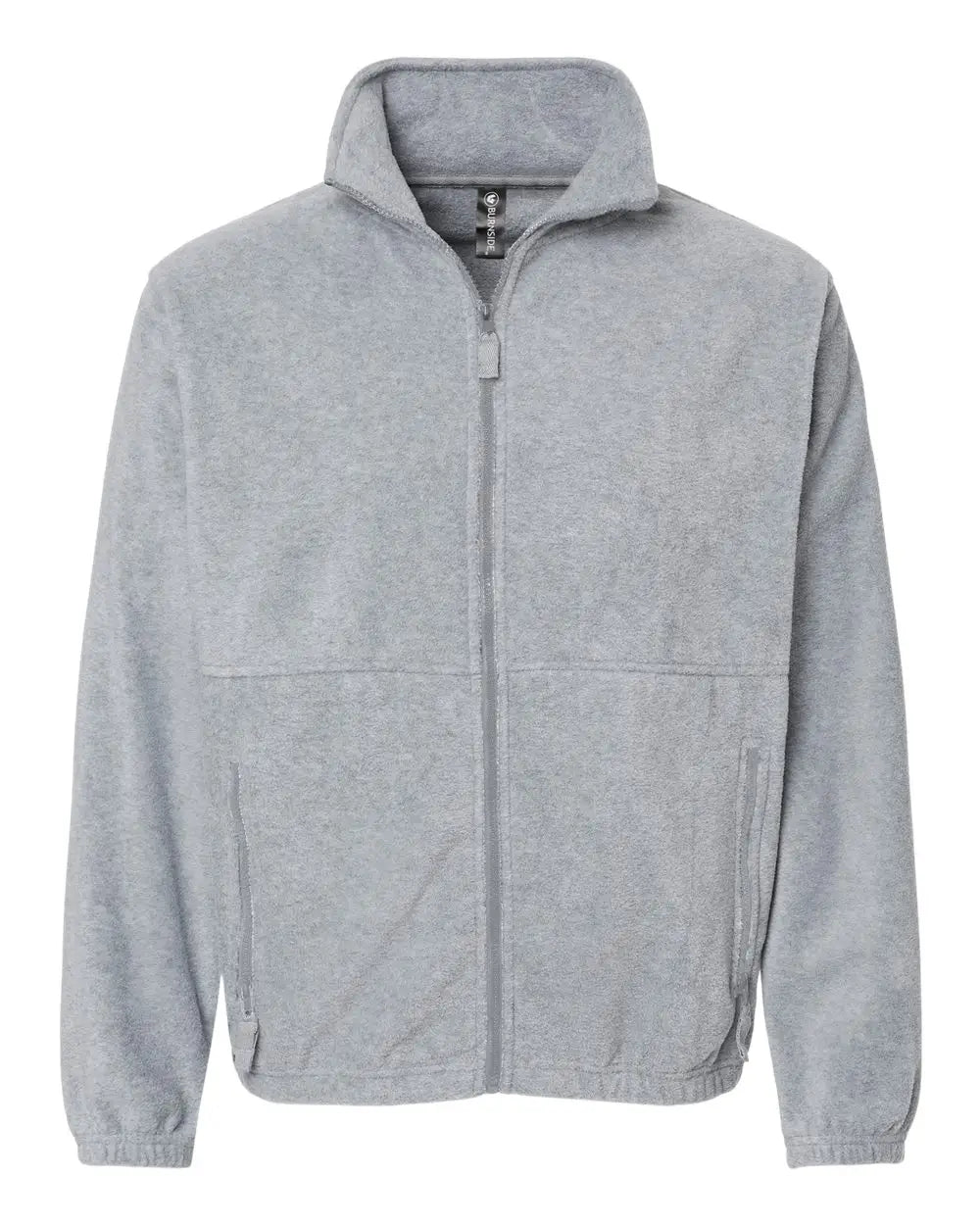 Burnside 3062 Polar Fleece Full-zip Jacket - Heather Grey - Gray / s