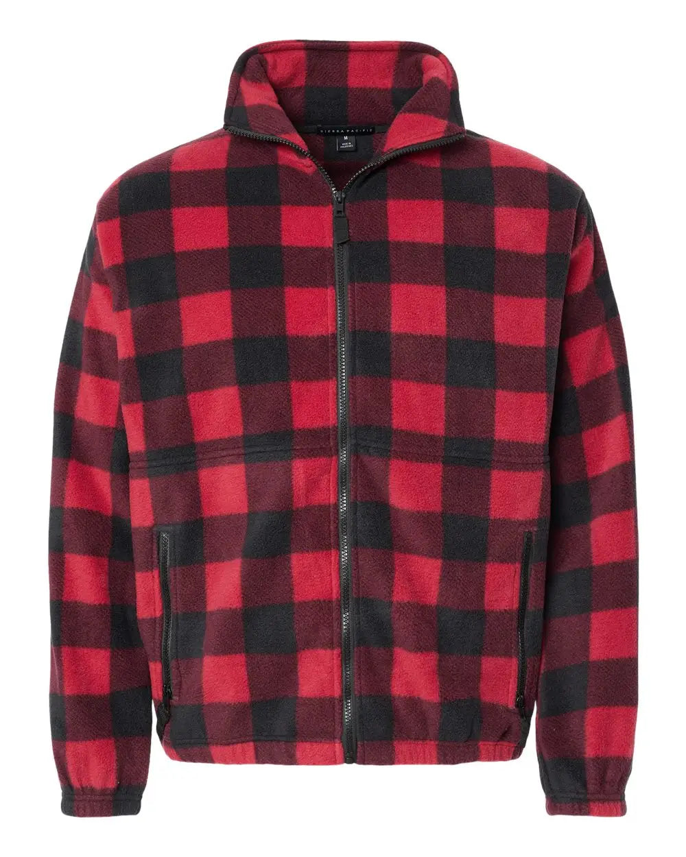 Burnside 3062 Polar Fleece Full-zip Jacket - Red Black - s