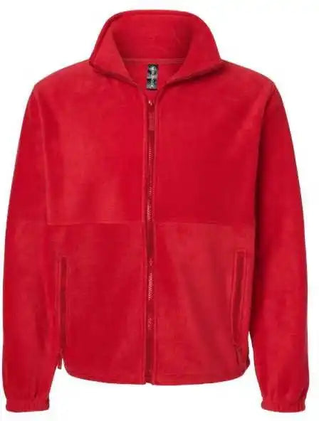 Burnside 3062 Polar Fleece Full-zip Jacket - Red