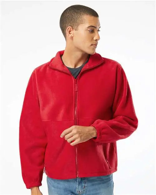 Burnside 3062 Polar Fleece Full-zip Jacket - Red