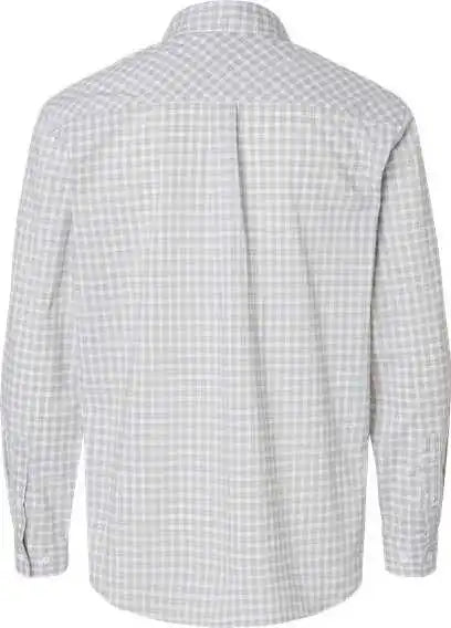 Burnside 3291 Technical Stretch Burn Shirt Gray White Gingham