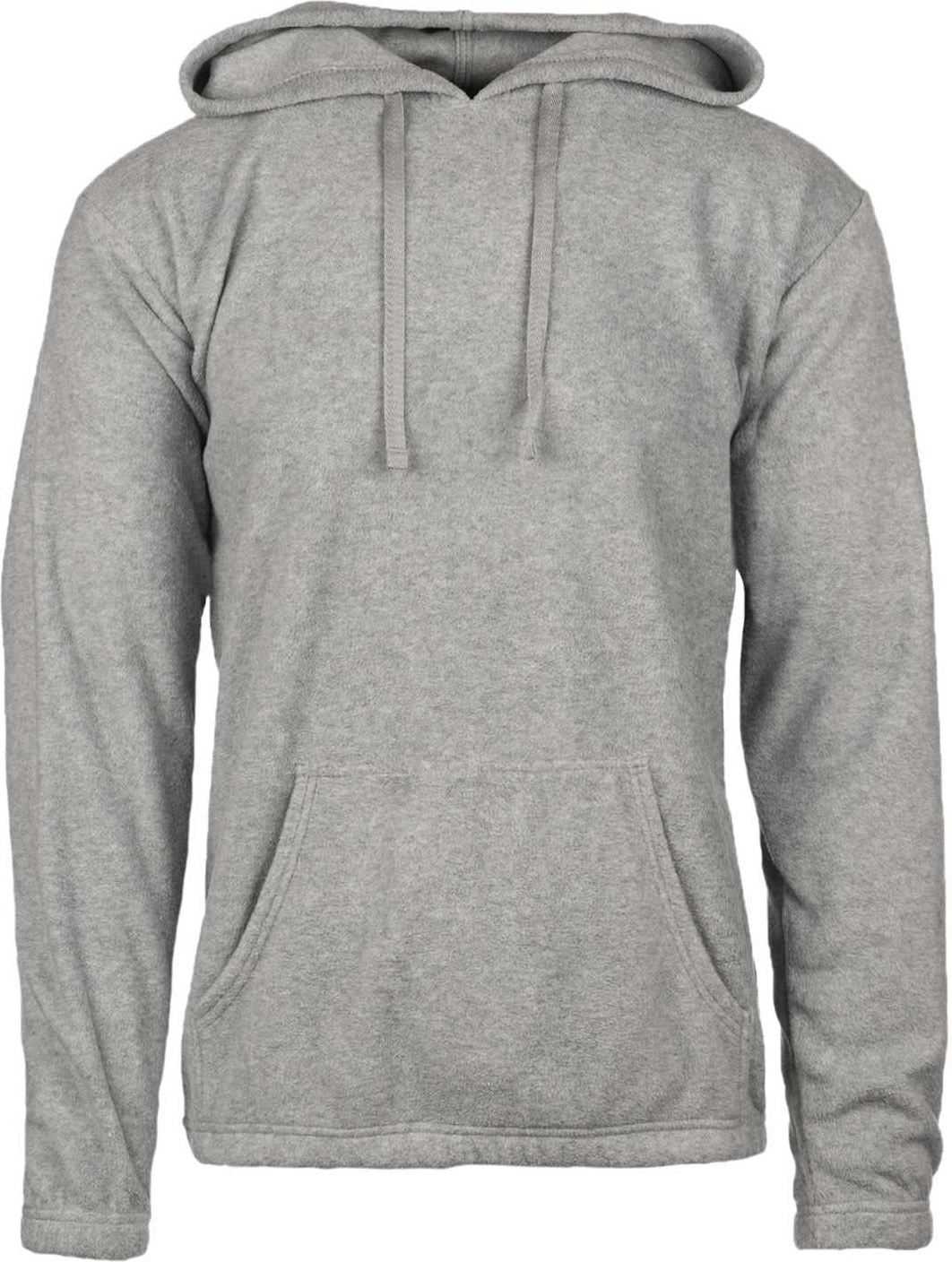Burnside 3500 Polar Fleece Hooded Pullover - Heather Gray