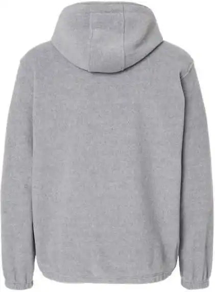 Burnside 3600 Polar Fleece Quarter-zip Scuba Hooded Pullover - Heather Grey