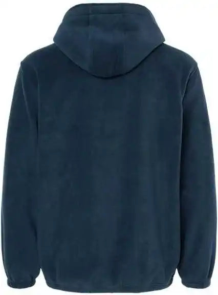 Burnside 3600 Polar Fleece Quarter-zip Scuba Hooded Pullover - Navy