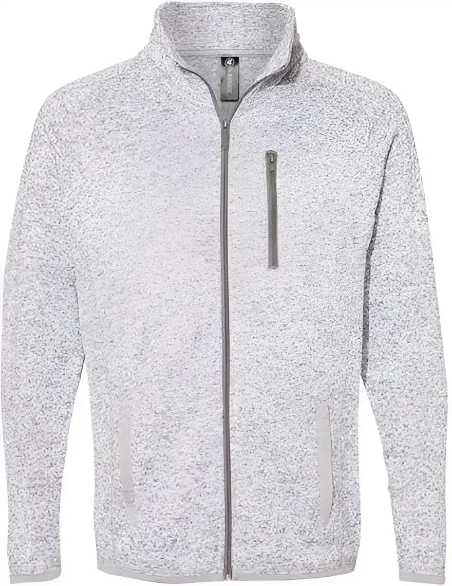 Burnside 3901 Sweater Knit Jacket Heather Grey