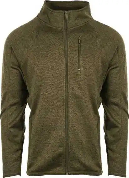 Burnside 3901 Sweater Knit Jacket - Military Green