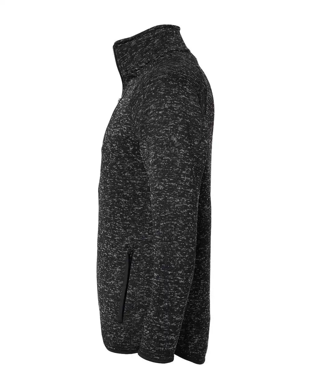 Burnside 3901b Sweater Knit Jacket - 3901 - Heather Black