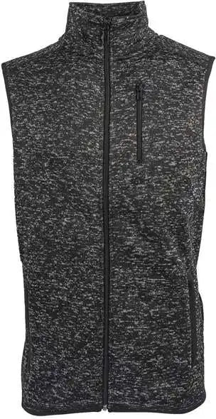 Burnside 3910 Sweater Knit Vest Heather Black