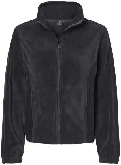 Burnside 5062 Women’s Polar Fleece Full-zip Jacket - Black