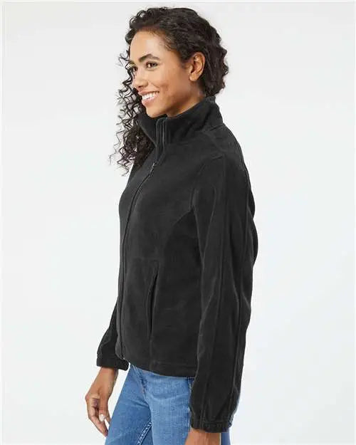 Burnside 5062 Women’s Polar Fleece Full-zip Jacket - Black